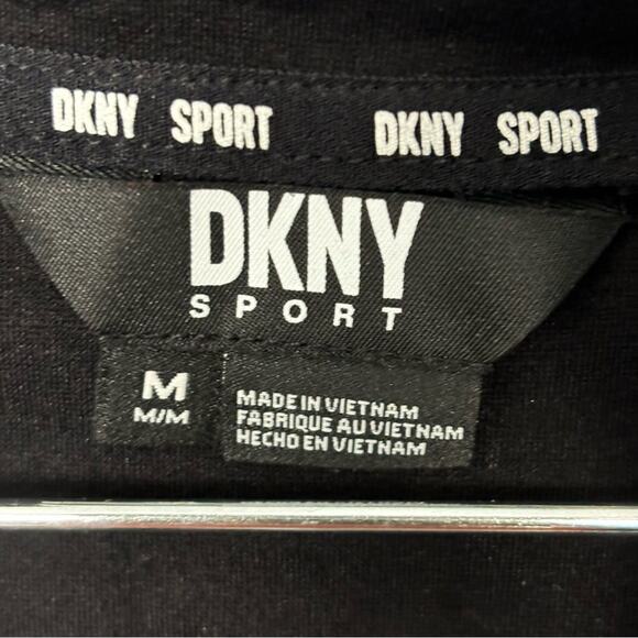 DKNY Black Sport Track Jacket Black Medium - Picture 4 of 8